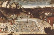 CRANACH, Lucas the Elder The Fountain of Youth (mk08) china oil painting artist